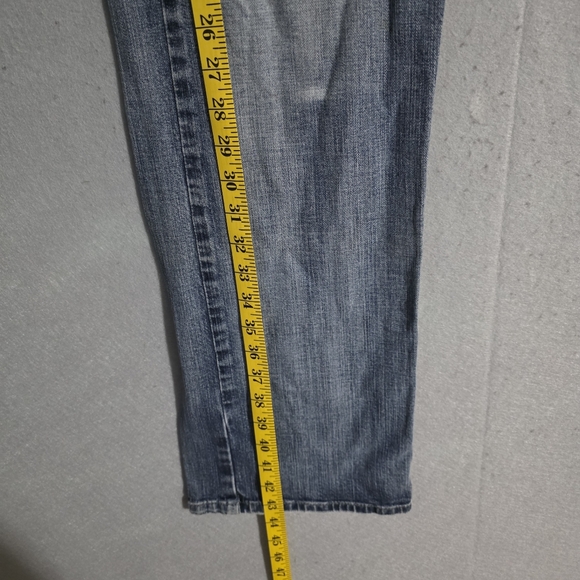VTG Y2K Lucky Brand Mens Blade Dungarees Bootcut Denim Jeans 7M10331 Size 30x33 - Picture 5 of 12